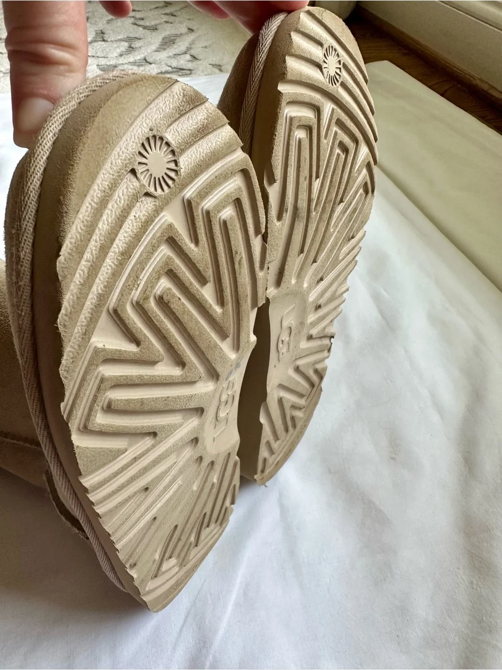 UGG Classic II Kids Short Sheepskin Boots - Sand Color